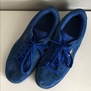 Puma Blue Suede shoes